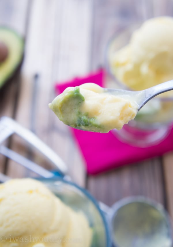 Frozen Mango Lassi with sweetened California Avocados