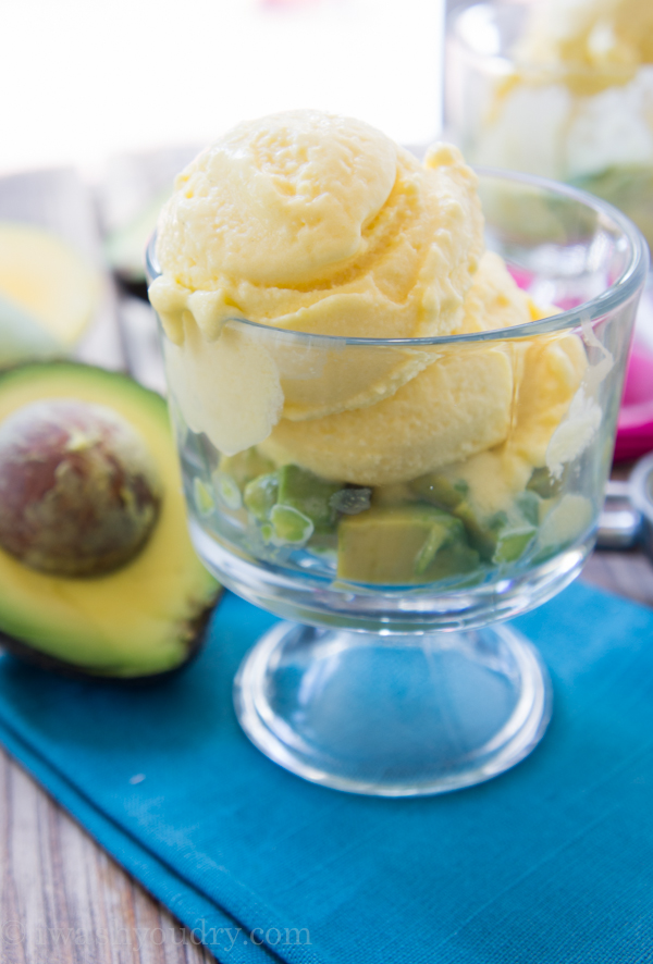 Frozen Mango Lassi with sweetened California Avocados