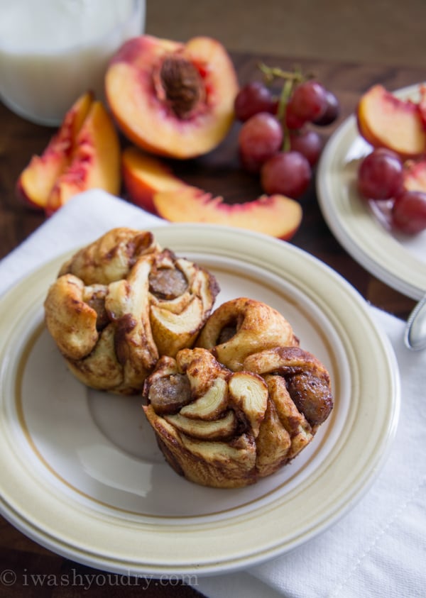 Sausage Filled Cinnamon Roll Monkey Bread