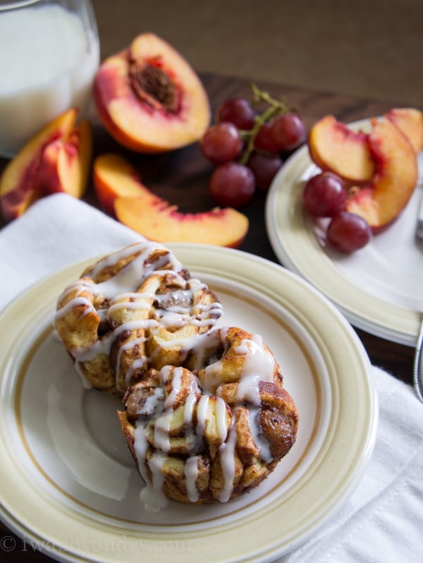 Sausage Filled Cinnamon Roll Monkey Bread