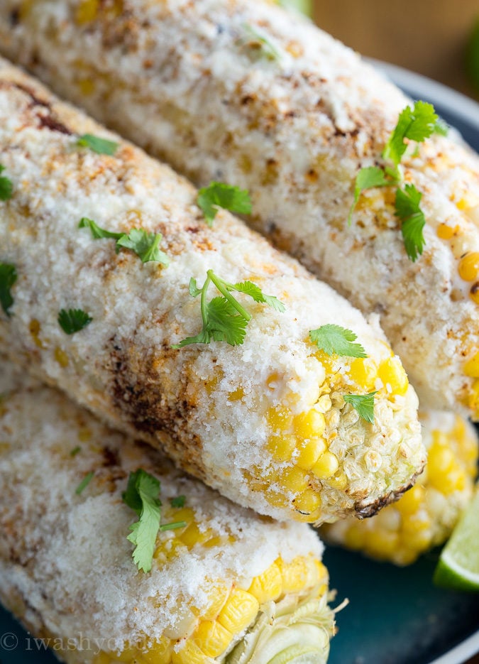 Grilled Mexican Corn Recipe (Elote) - Averie Cooks