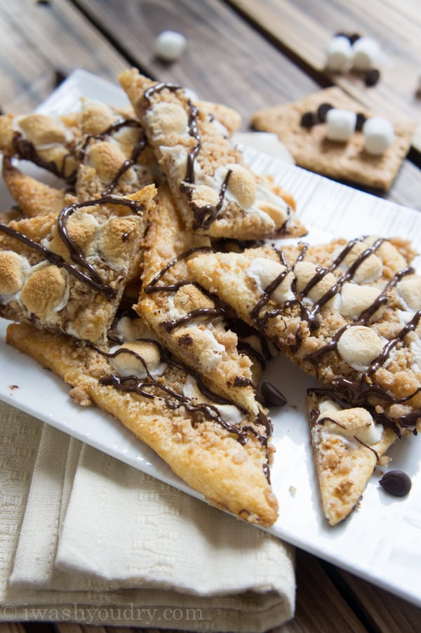 Flaky S'mores Pizza Triangles