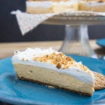 No Bake Pumpkin Cheesecake with a gingersnap crust!