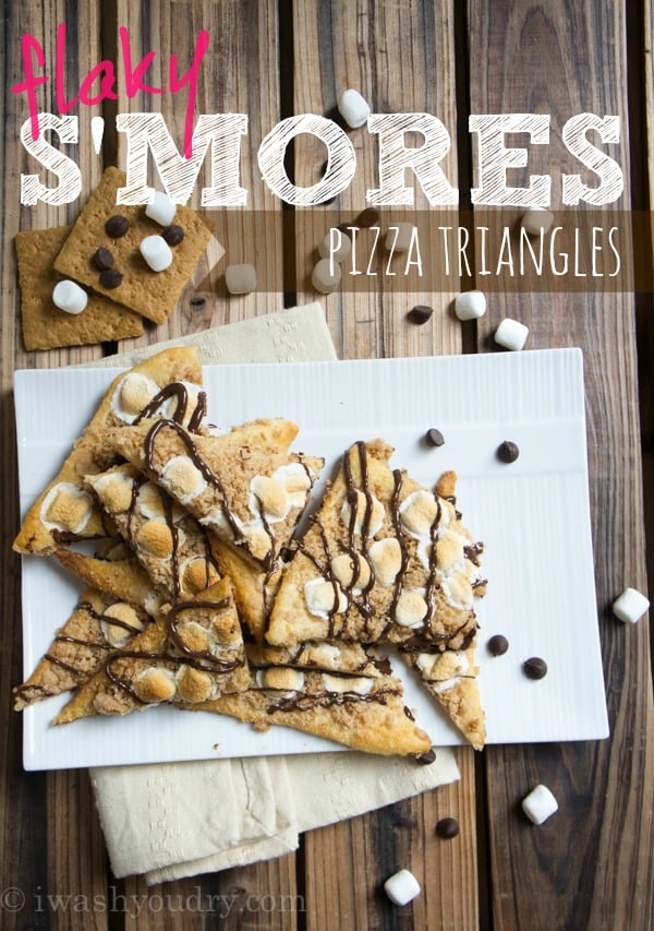 Flaky S'mores Pizza Triangles