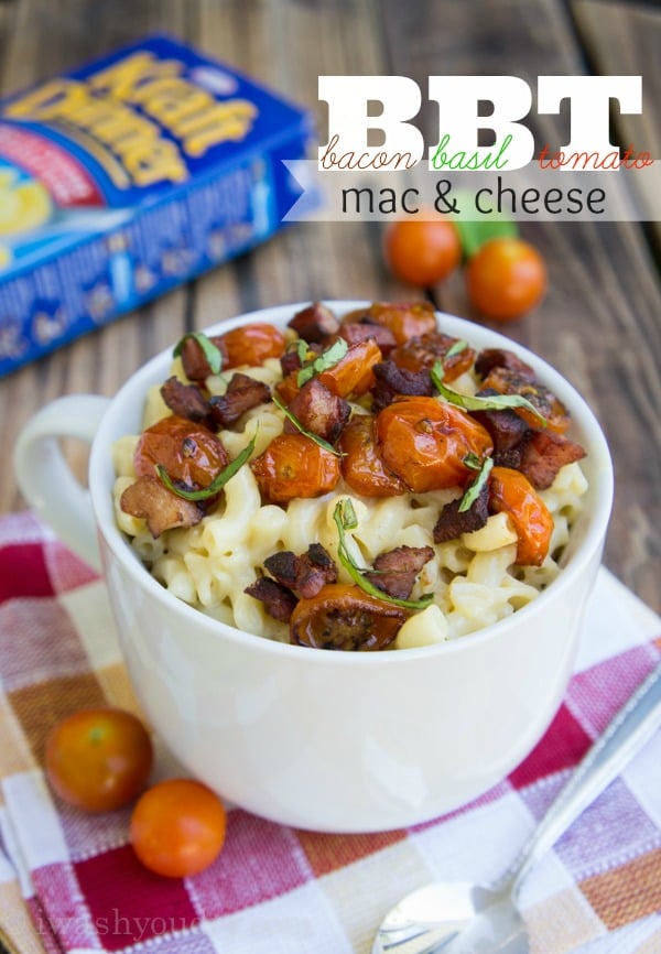 Bacon, Basil, and Roasted Tomato Mac and Cheese