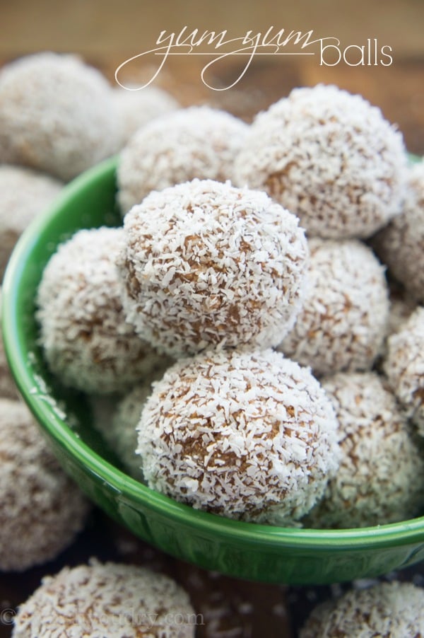 chocolate coconut cookie truffles {yum yum balls}