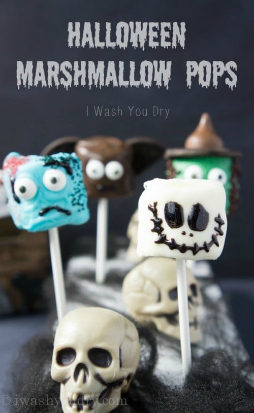 Halloween Marshmallow Pops {full picture tutorials included!}