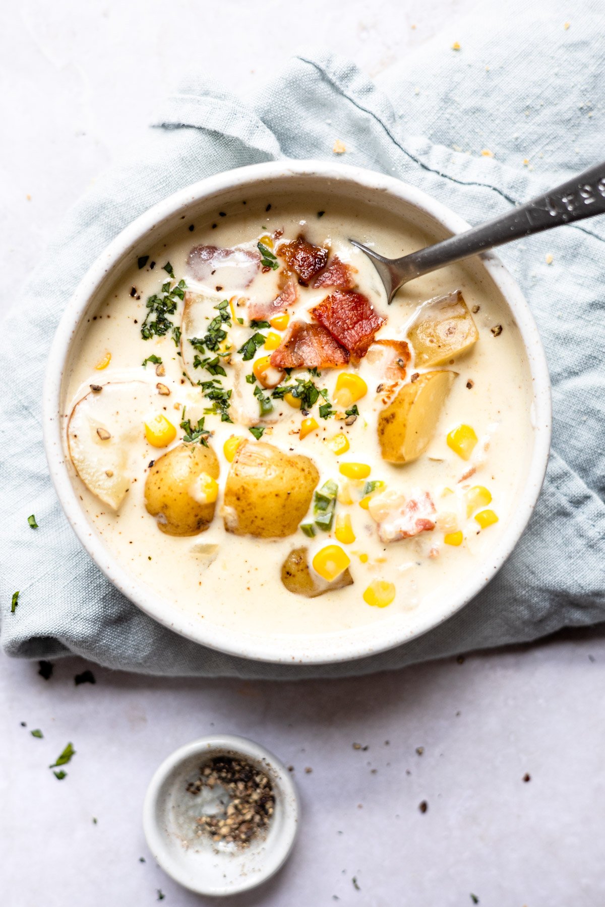 Roasted Corn And Potato Chowder I Wash You Dry