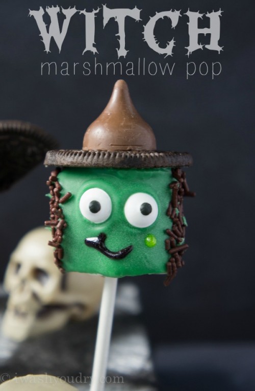 Witch Marshmallow Pop! {Full picture tutorial included!}