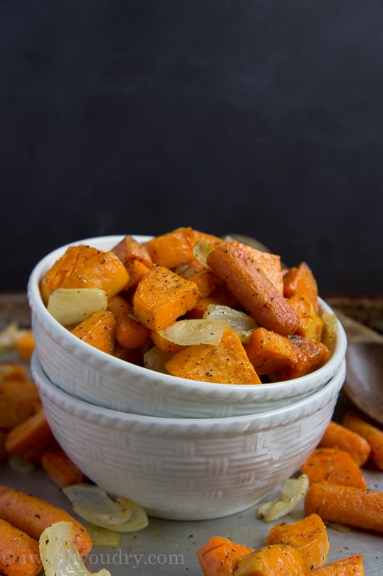 Simple and Savory Roasted Sweet Potatoes and Carrots