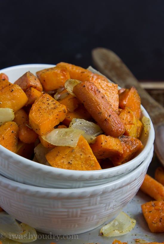 Simple and Savory Roasted Sweet Potatoes and Carrots