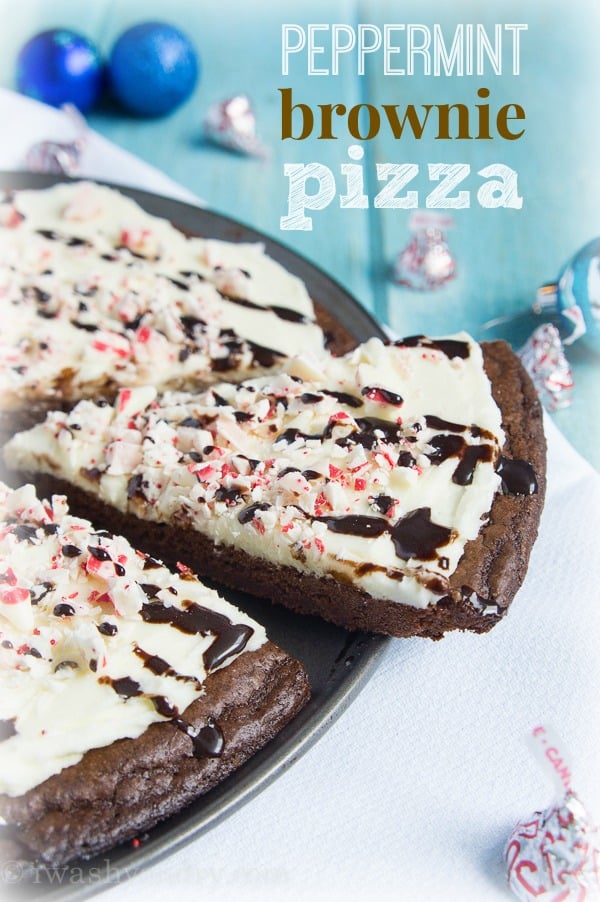 peppermint brownie pizza