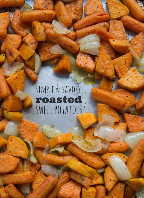 cartofi dulci și morcovi prăjiți și simpli
