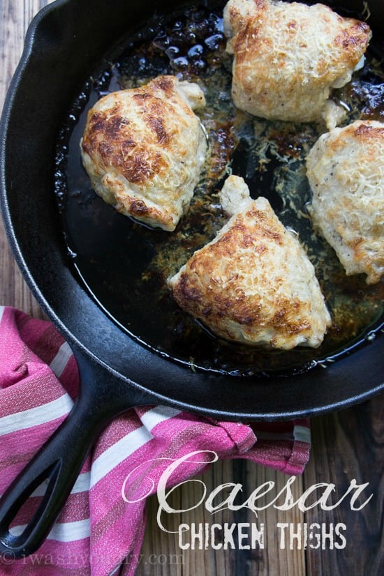 Caesar Chicken Thighs