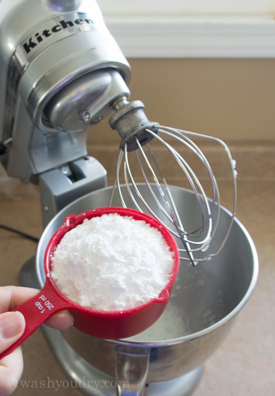 This Royal Icing Recipe makes a perfect frosting for sugar cookies and Gingerbread House Glue!