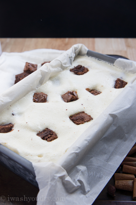 Eggnog Brownie Chunk Ice Cream