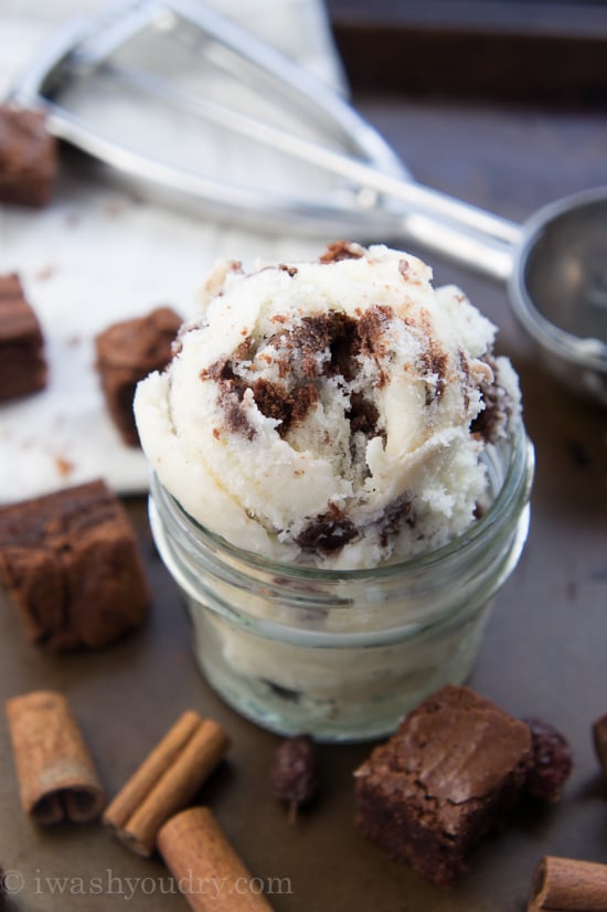 Eggnog Brownie Chunk Ice Cream