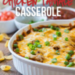This Chicken Tamale Casserole is a quick and easy way to satisfy your craving for authentic Mexican tamales! It's a family favorite!