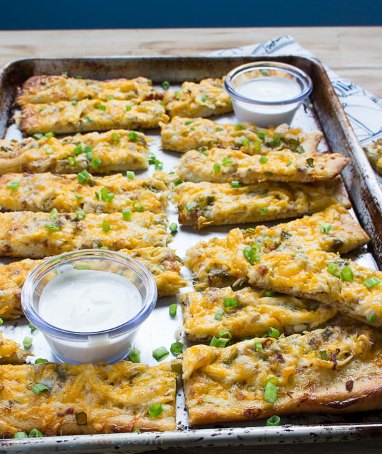 Chicken Bacon Ranch Pizza Sticks