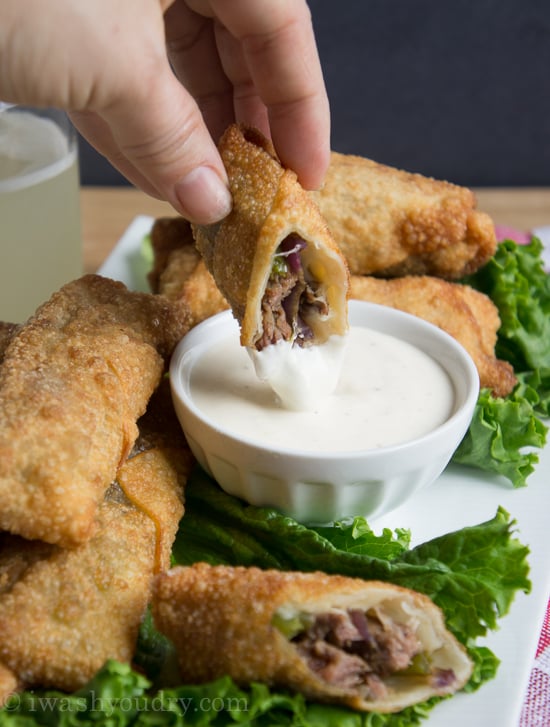 Philly Cheese Steak Egg Rolls