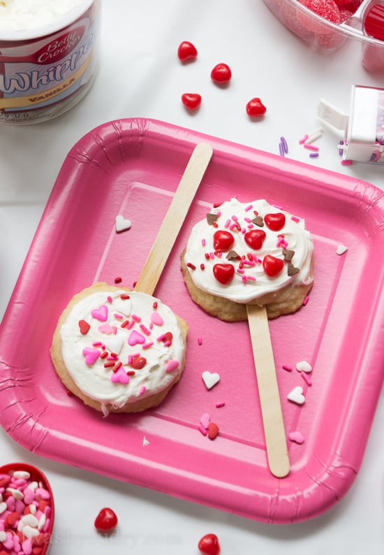 Valentine's Sugar Cookie Pops