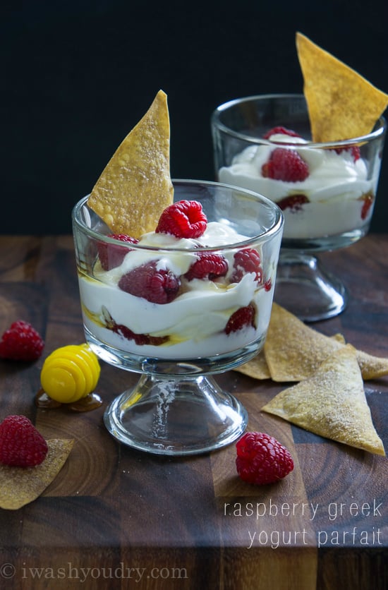 Raspberry Greek Yogurt Parfait