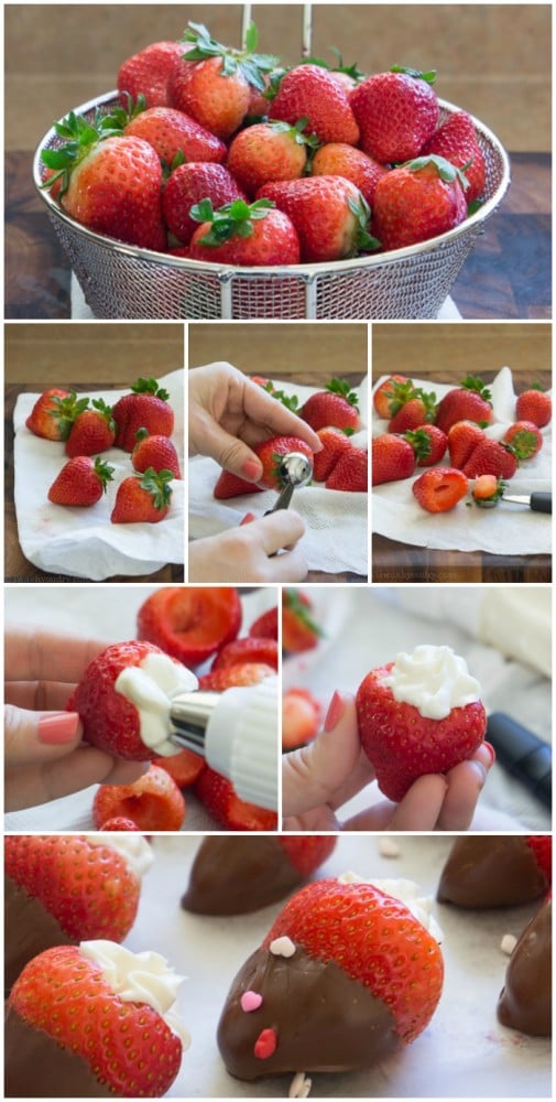 Chocolate Dipped Cheesecake Stuffed Strawberries | I Wash You Dry