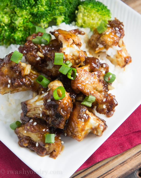 Vegetarian Orange Chicken Cauliflower