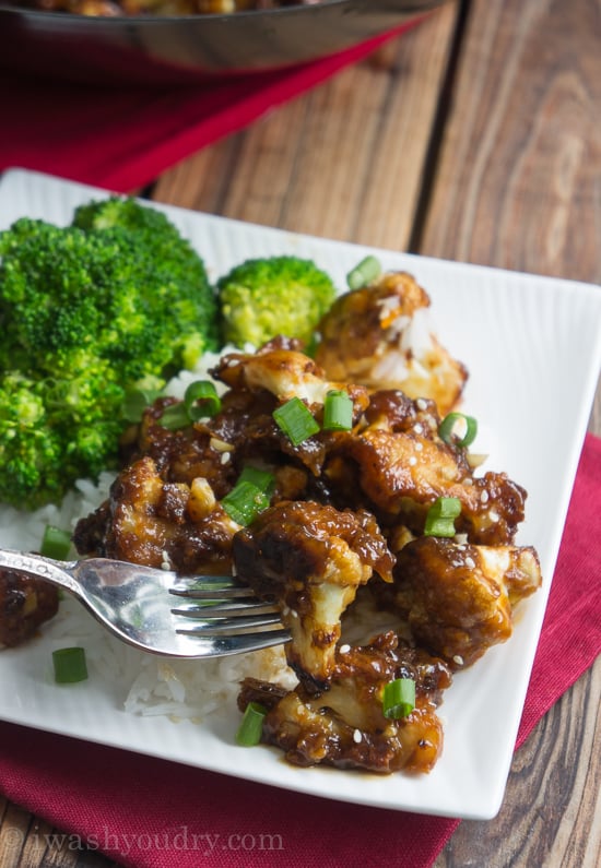 Vegetarian Orange Chicken Cauliflower