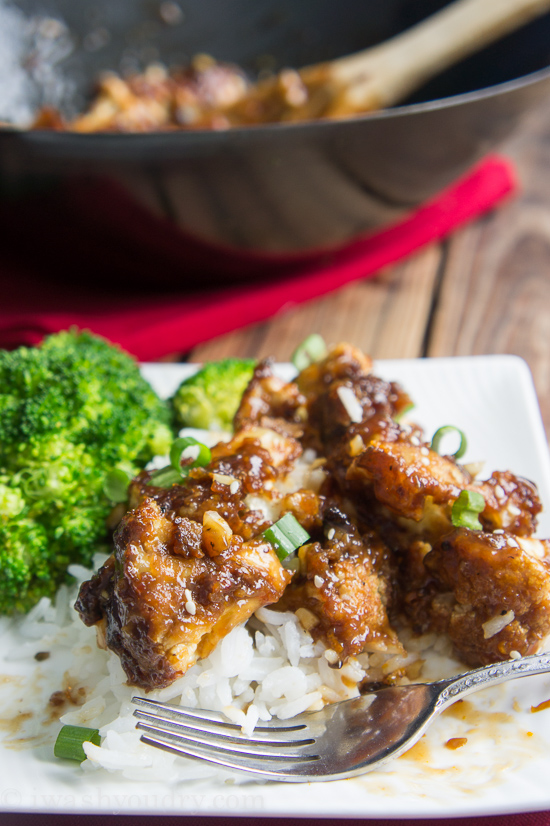 Vegetarian Orange Chicken Cauliflower