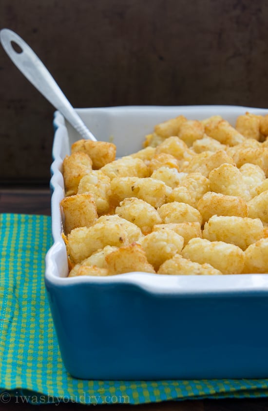 Sausage, Egg and Cheese Tater Tot Breakfast Casserole