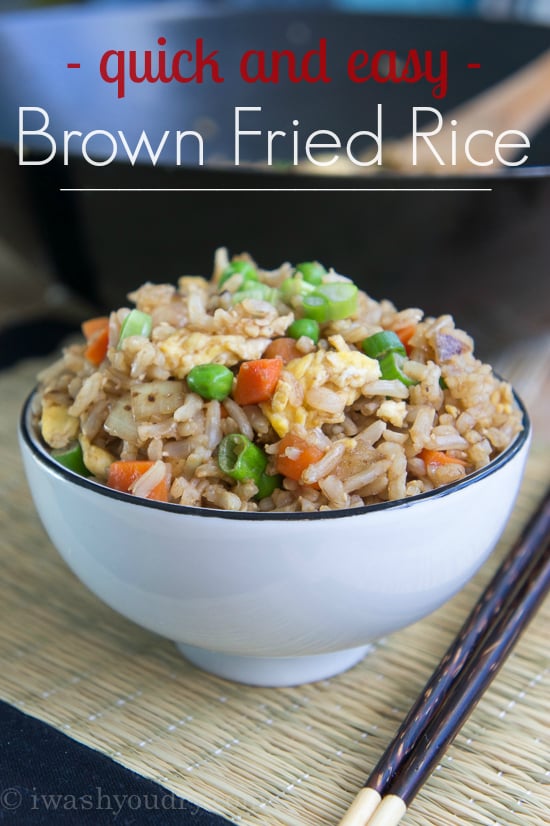 Quick and Easy Brown Fried Rice | I Wash You Dry