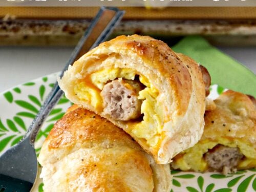 Sausage Egg Cheese Breakfast Roll ups