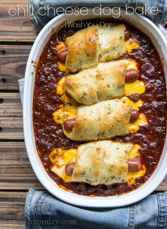 Oven Baked Chili Cheese Dogs