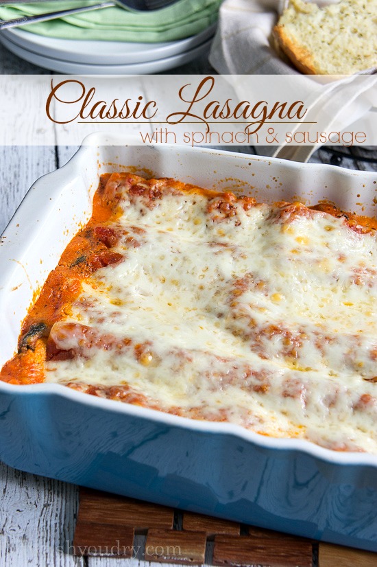 Classic Lasagna Recipe | I Wash You Dry