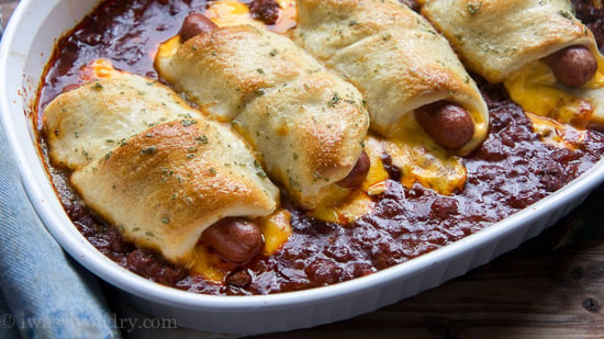 Chili Cheese Dog Bake