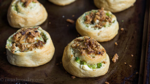 Chicken and Broccoli Pinwheels - I Wash You Dry