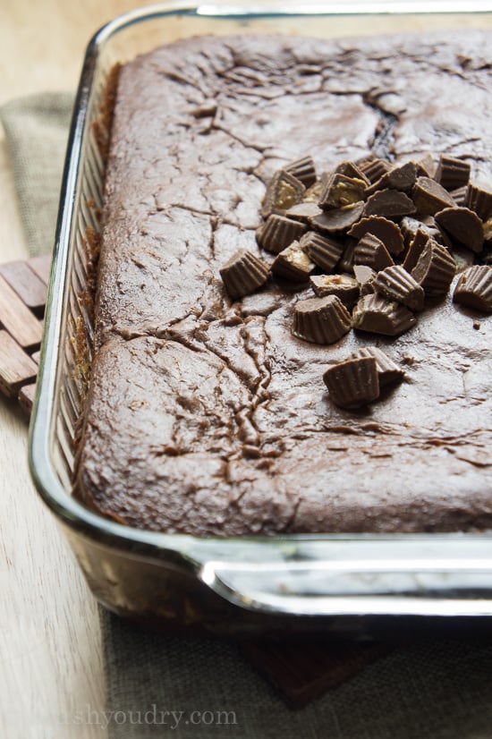 Chocolate Peanut Butter Earthquake Cake