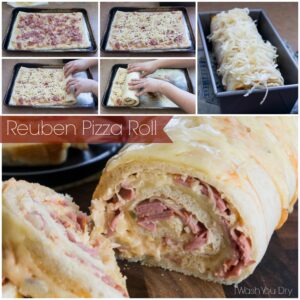 Reuben Pizza Roll - I Wash You Dry