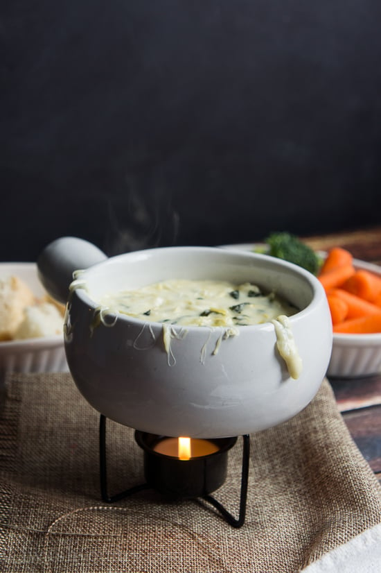 Spinach and Artichoke Fondue