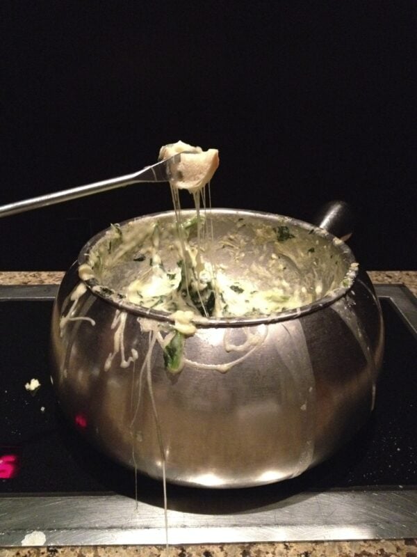 Spinach and Artichoke Fondue