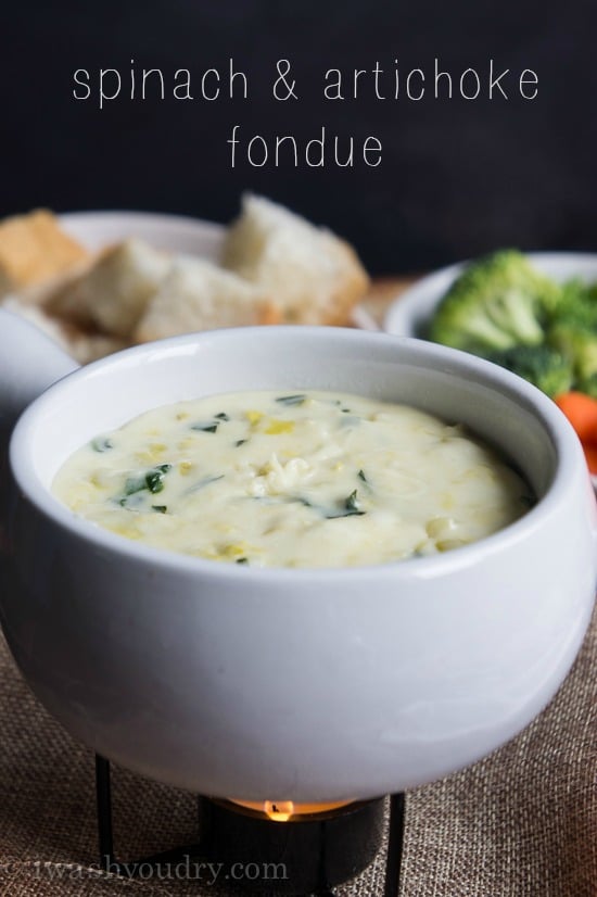 Spinach and Artichoke Fondue