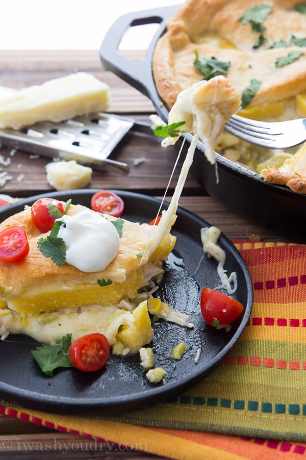 Cheesy Chicken Tamale Skillet Dinner