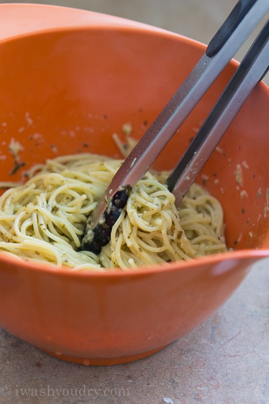 Pesto Spaghetti Carbonara