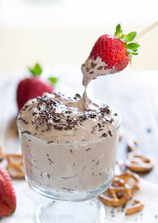 Chocolate Cheesecake Cake Batter Dip