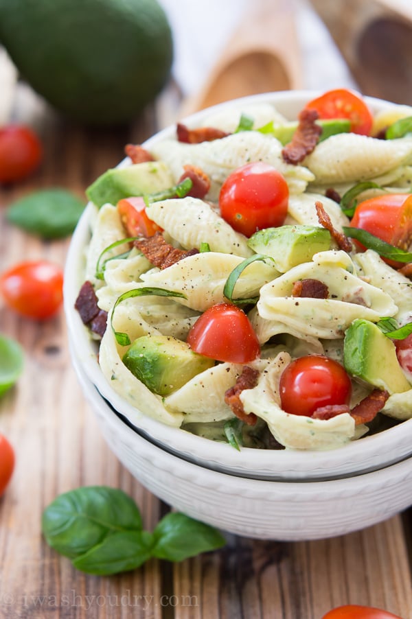 Creamy Avocado Pasta Salad - I Wash You Dry