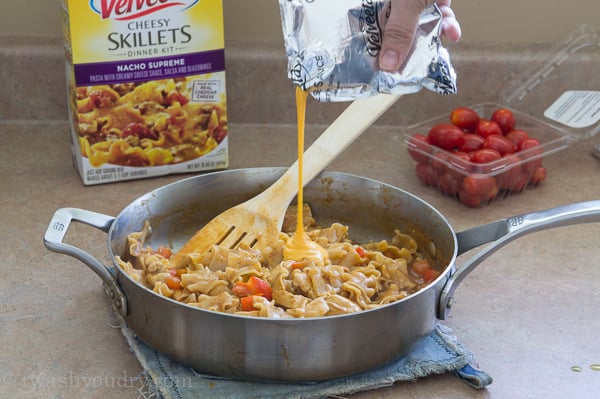 One Skillet Cheesy Chicken Nacho Supreme