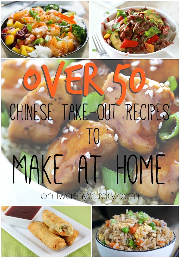 Over 50 Chinese Take Out Recipes to Make at Home!! Such an amazing collection! 