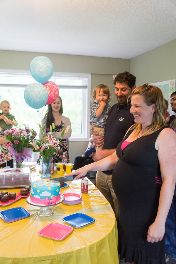 Gender Reveal Cake