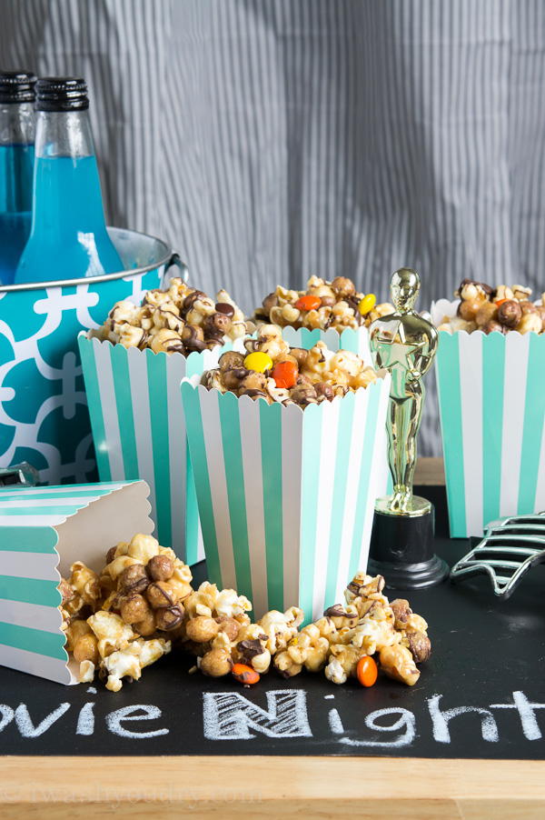 Peanut Butter and Chocolate Popcorn Crunch Mix